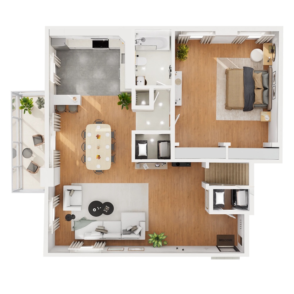 Informative Picture of One Bedroom Flat